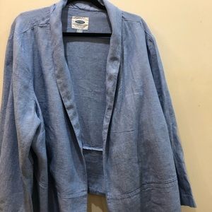 Light Blue Linen Blazer